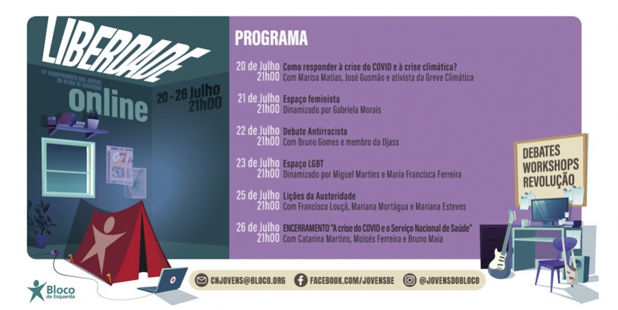 Acampamento Liberdade deste ano é online