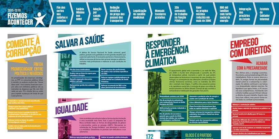Legislativas 2019: Folhetos de campanha