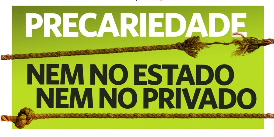 Folheto do Bloco sobre precariedade