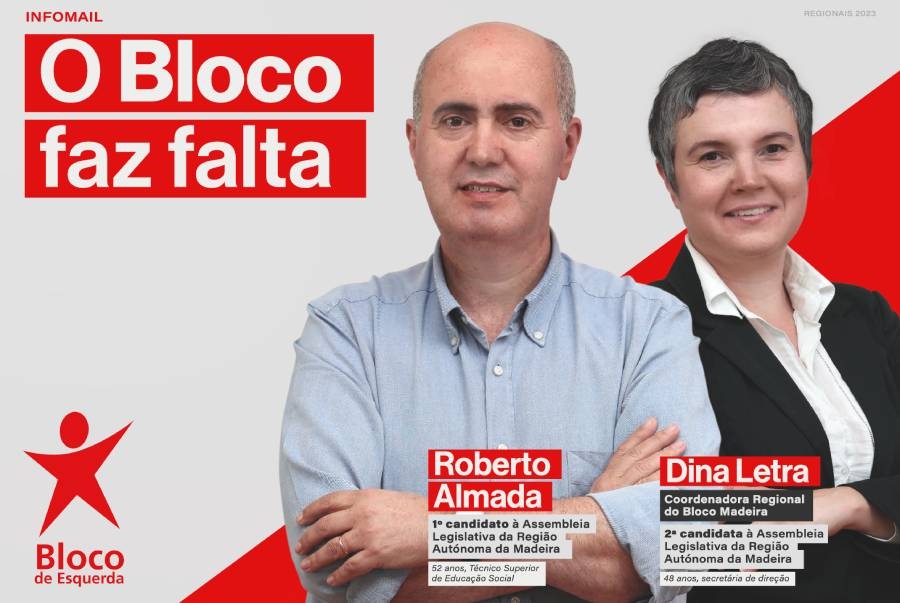 Folheto de campanha: eleições regionais da Madeira