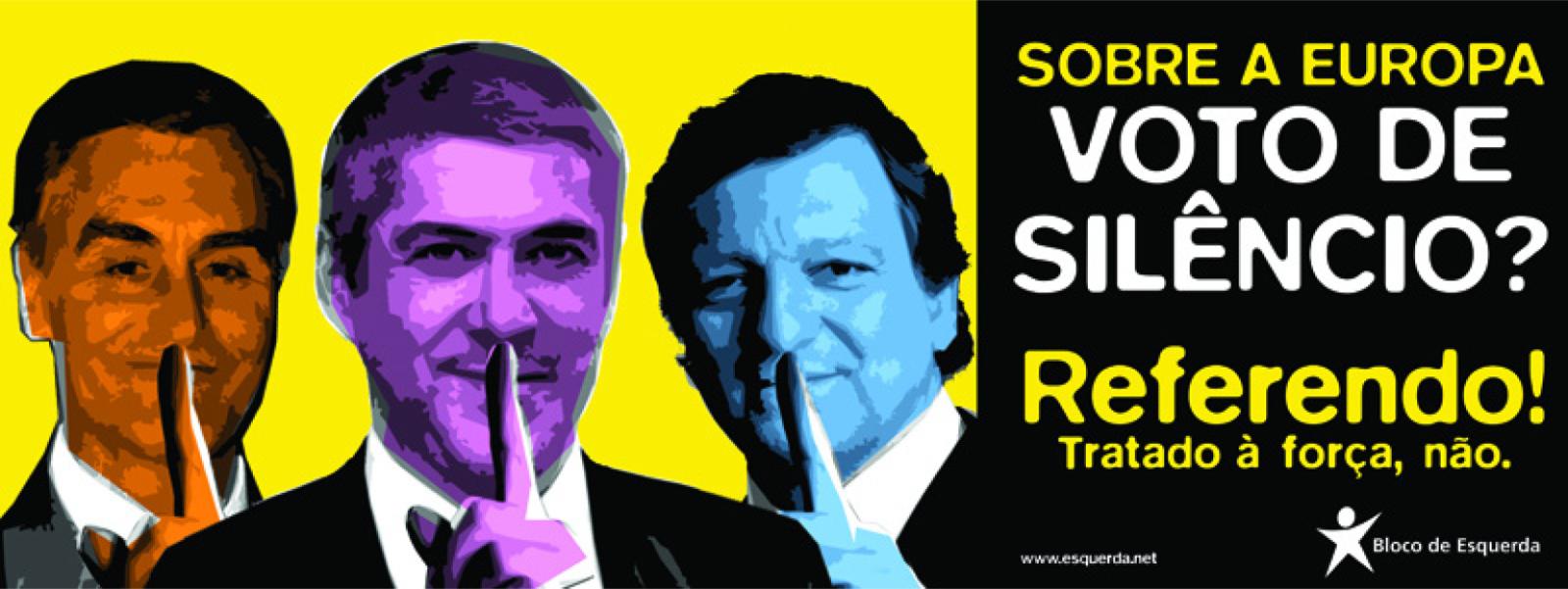 Bloco promove campanha pelo referendo ao Tratado de Lisboa