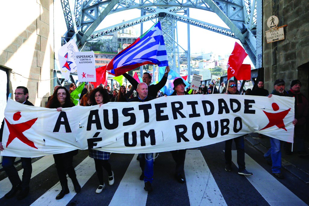 Marcha e comício internacional contra a austeridade no Porto